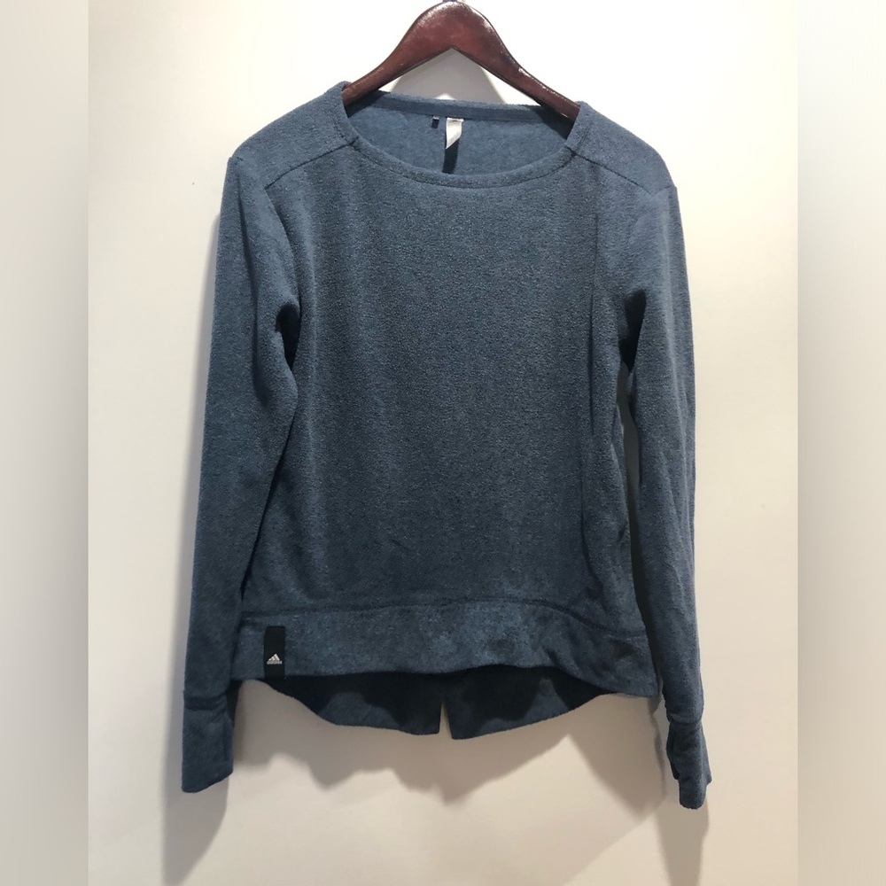 adidas Women's Slate Blue Crewneck Sweatshirt